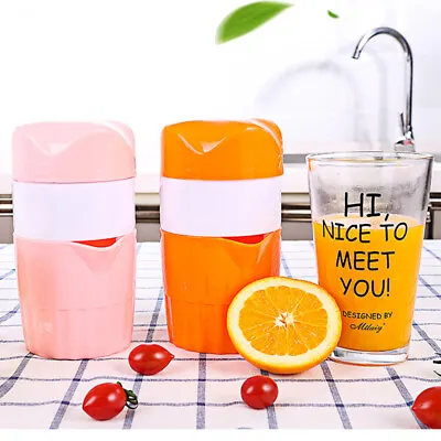 Mini Portable Juicer Hand Movement Smoothie Blender Machin For Orange Fruit Home • $16.27