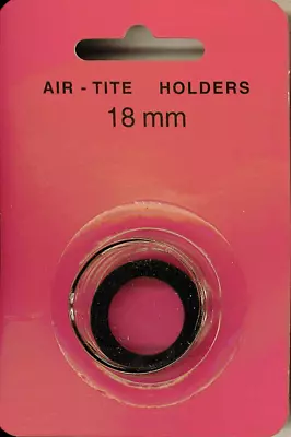 Air Tite 18mm Black Ring (3 Cent Nickel / Dimes (Not Bust)) Coin Capsule (1) • $1.75