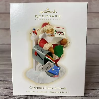 Hallmark Keepsake  Ornament Club   2009 Christmas Cards For Santa • £12.34