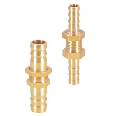 £2.03 • Buy Brass Bulkhead Hose Barbed Pipe Fitting Connector Adapter For Fuel Gas Water