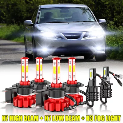 For 2004 2005 2006 2007 Saab 9-3 LED Headlight Bulbs High Low Beam Fog Light • $49.99