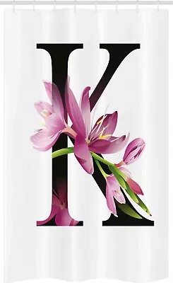 Letter K Stall Shower Curtain Blooming Kaffir Lily K • £17.99