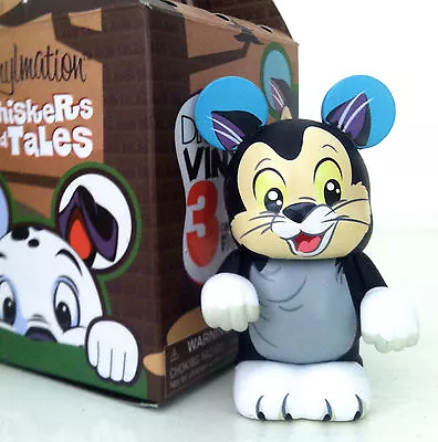 Disney Vinylmation 3  Whiskers & Tales Tails Figaro Cat Kitten Pinocchio Figure • $24.74