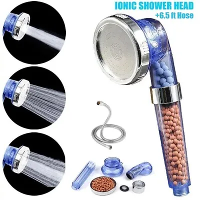 $7.61 • Buy High Turbo Pressure Shower Head Bathroom Powerful Energy Water Saving Filter US