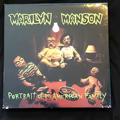 MARILYN MANSON Portrait American Family Green Vinyl LP + SMALL T-Shirt BOX Set • $225