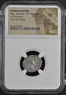 NGC XF Roman AR Denarius Of Marcus Aurelius ACTUAL PHOTOS FRESH SLAB Lot 2 • $437.99