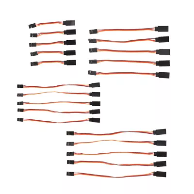 5x 3pin Male To Female Servo Extension   Wire Cable For RC Futaba JR • £4.04