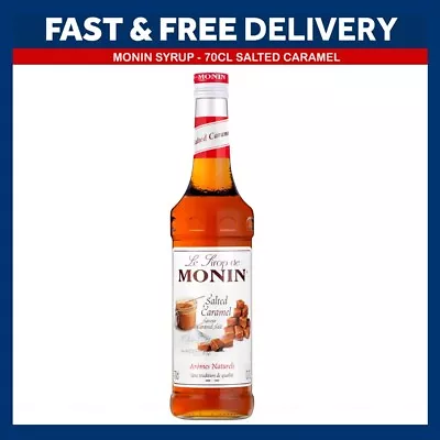  NEW Monin Coffee & Cocktail 70cl Glass Syrup Flavours & Pump - AS USED BY COSTA • £12.69