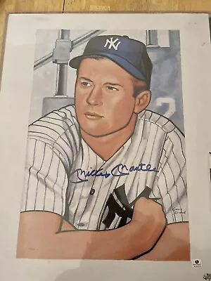 Mickey Mantle Autograph 16 X 20 • $175