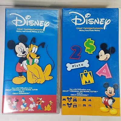 Cricut Disney Cartridge Bundle Mickey And Friends & Mickey Font Great Condition • $39.79