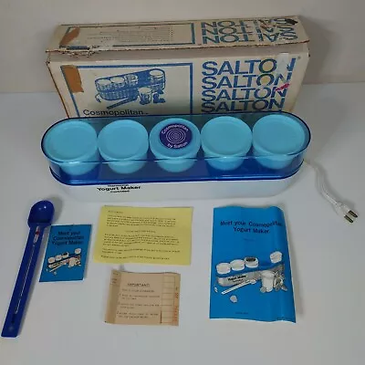 VINTAGE 1975 Salton Cosmopolitan Yogurt Maker YM-4 Complete • $13.99