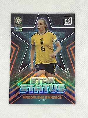 2023 Donruss Womens World Cup Magdalena Eriksson Sweden Orange Star Status 5/49! • $30