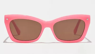 J Crew Retro Rectangular Sunglasses Bright Salmon New • $35