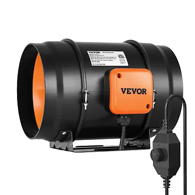VEVOR 8 Inch Inline Duct Fan HVAC Exhaust Blower Kit AC Variable Speed Control • $63.99