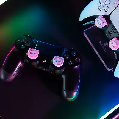 $7.99 • Buy GeekShare Thumbsticks Cover For Switch Pro Controller PS4 / PS5 4PCS Gemini Bear
