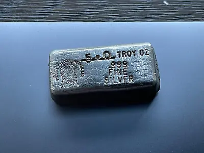 5oz Phoenix Precious Metals Vintage Silver Bar • £185