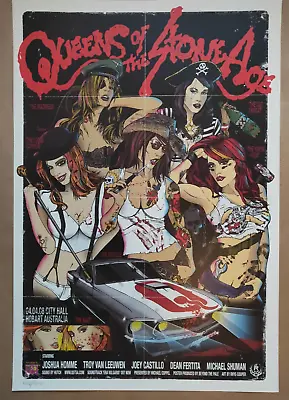 Queens Of The Stone Age Hobart 2008 Concert Poster Art Rhys Cooper • $35