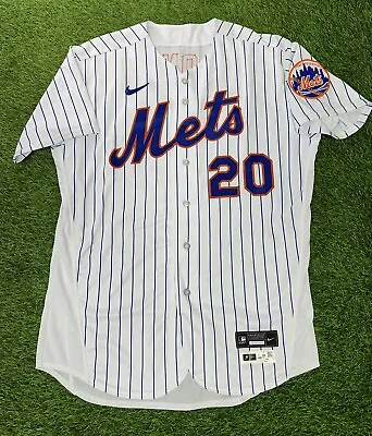 Pete Alonso New York Mets Game Used Jersey Worn 2023 Home Pinstripe MLB Auth • $2495