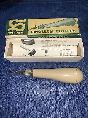 Vintage Speedball Linoleum #2 Cutter Original Box  W/Papers • £4.82