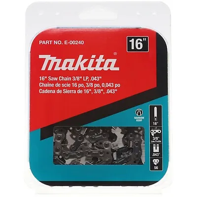 Makita E-00240 3/8in LP .043in Saw Chain For 16in Bar XCU02 XCU03 XCU04 XCU07 • $26.79