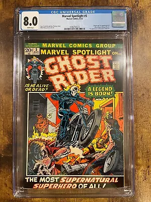 Marvel Spotlight #5 CGC 8.0 1st Appearance Of Ghost Rider Johnny Blaze MAJOR KEY • $650