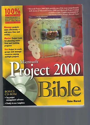 Microsoft Project 2000 Bible - Marmel  (SC 2000 CD-ROM Included) • $12.98