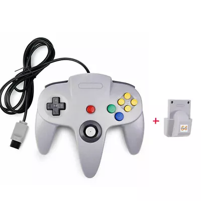 Classic N64 Controller Compatible With Nintendo 64 N64 Console+N64 Rumble Pack • $16.14