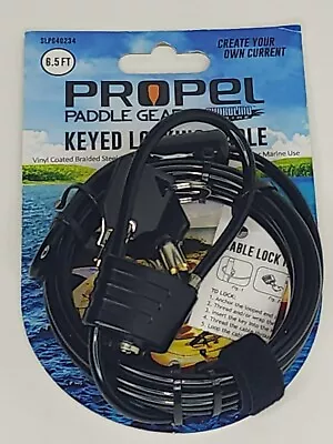 Propel Paddle Gear By Shoreline Marine Keyed Locking Cable Kayak Boat Motor Etc. • $14.99