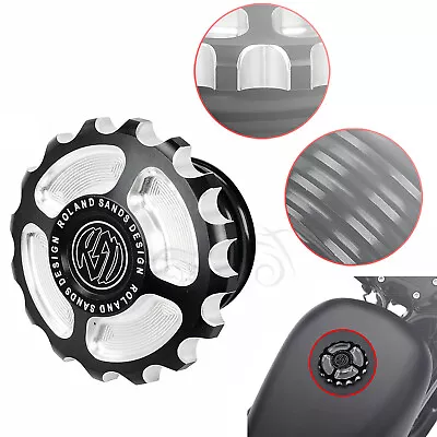 $20.98 • Buy Motorcycle Metal RSD Fuel Gas Tank Cap Cover For Harley Dyna Low Rider Road King