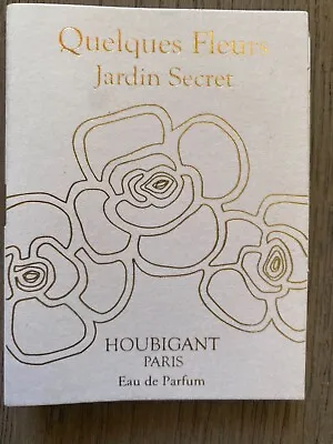 $16.99 • Buy Houbigant Jardin Secret Quelques Fleurs Eau De Parfum      0.06 Oz