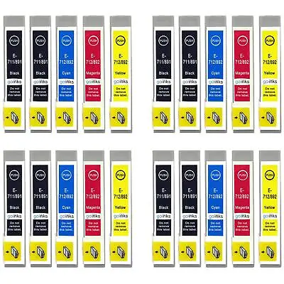 £26.50 • Buy 20 Ink Cartridges For Epson Stylus CX4300, DX4400, DX7000F, DX7450, SX205