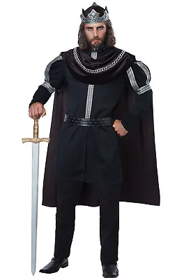 Dark Monarch Medieval Renaissance King Adult Costume • $35.13