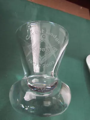 £50 • Buy Masonic Heavy Firing Glass Limited Edition With Certificate And History