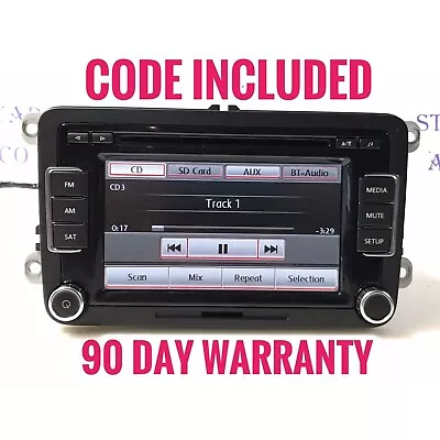 VW Radio 6 Disc Changer CD Player Touch Screen SD Mp3 Sirius Satellite  VW3017 • $185