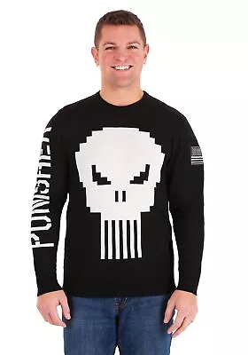 Marvel Comics The Punisher Skull Men's Sweater Black • $19.99