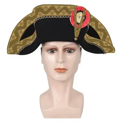 Napoleon Cosplay Hay Outfits Halloween Carnival Costume Accessories Cap Prop • £18.68