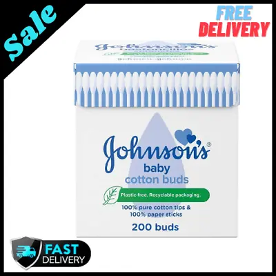 COTTON Buds NATURAL Baby Swabs Friendly ORGANIC Biodegradable Ear Pack Of 200 • £2.33