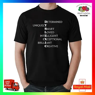   Dyslexic T-Shirt Tee Charity Donation Positive Motivation Learning Difficulty • £14.99