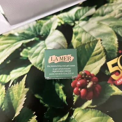 La Mer The Moisturizing Cool Gel Cream Deluxe Sample Sz .12oz 3.5ml New In Box • $10.99