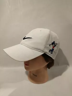 £22.04 • Buy Nike Disney Mickey Mouse Golf Ball Cap Hat White Vintage Adjustable One Size
