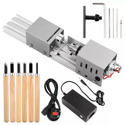 Multi Metal DIY Mini Lathe Wood Bead Lathe Making Drilling Milling Machine UK • £26.99