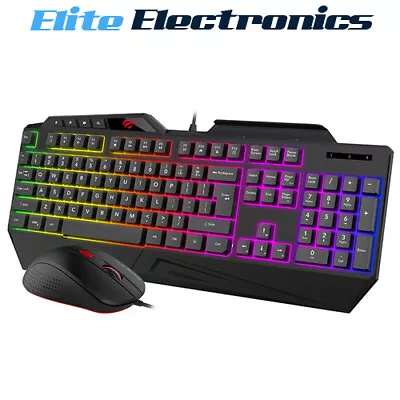 Havit KB852CM Multimedia RGB Backlit Keyboard + Mouse Gaming Bundle • $45.85