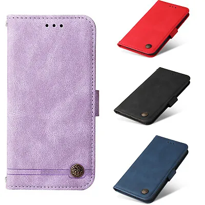 For Xiaomi Poco X6 M6 Note13 Solid Color PU Leather Wallet Case Phone Case Cover • £5.99