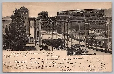 Postcard Elevated R.R. Structure 110th St. N.Y.C. New York *C5149 • $5