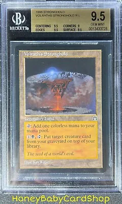 MTG Stronghold 1998 Volrath's Stronghold BGS 9.5 GEM MINT English STH Rare • $274.95