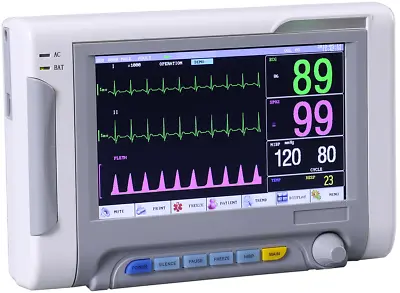 New Vital Signs Monitor 7 Inch Screen Portable 6-Parameters Patient Monitor • $369