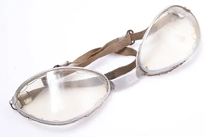 ✅ Antique Ski Motorcycle Steampunk Wwii? Goggles Safety Aviator Racing Glasses • $122.26