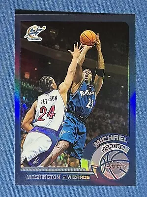 2002 Topps Chrome Michael Jordan Refractor Wizards #10 • $320