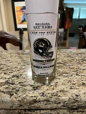 Missouri Tigers Mizzou MFA Oil Break Time Inaugural SEC Football Game Glass • $19.95