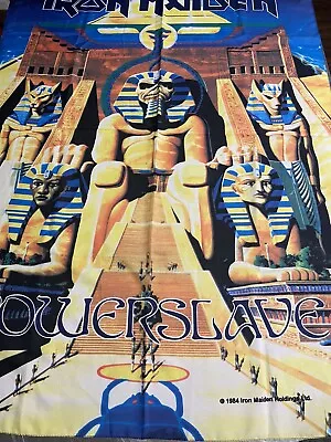 Iron Maiden Tapestry Flag Poster Very Rare Original Powerslave  1984 Mint • $125
